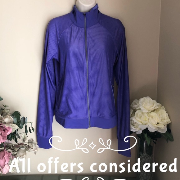 lululemon athletica Jackets & Blazers - ⬇️ Lululemon Purple Eyelet Jacket Size 8